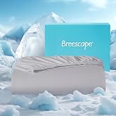 Breescape King Fitted Sheet Only, QMax>0.46 Cool, Deep Pocket, Gray | Cooling Sensation Fabric for Hot Sleepers and Night Sweats, Stay-Put Fit with 360&deg; Elastic Band with Double Side Pockets