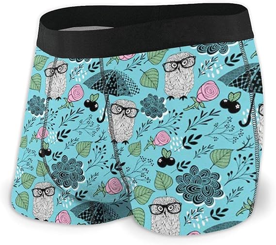 Amazon Co Jp ボクサーパンツ メンズ 下着 かわいい背景スマートフクロウ ボクサー パンツ ボクサーブリーフ ブリーフ 服 ファッション小物