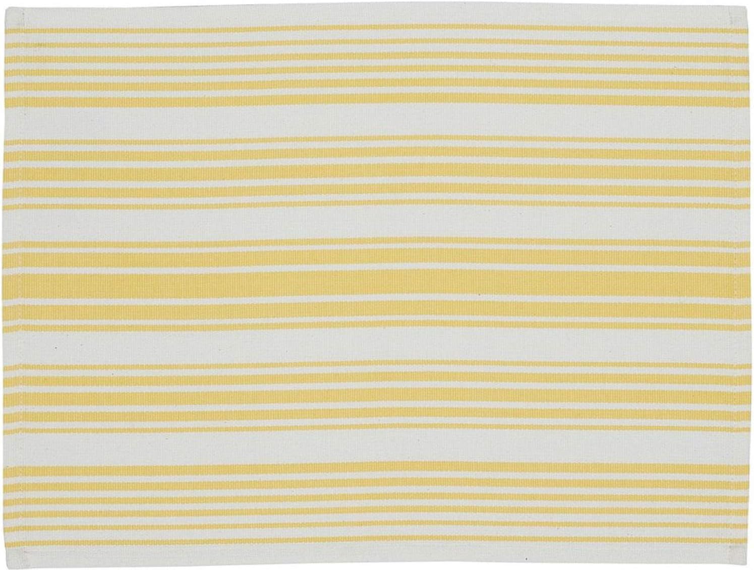 Design Imports Lemon Bliss Table Linens, 18-Inch by 28-Inch Dishtowel, Limoncello Stripe: Home & Kitchen