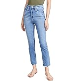 PAIGE Women's Ultra High Rise Cindy Distressed Jeans