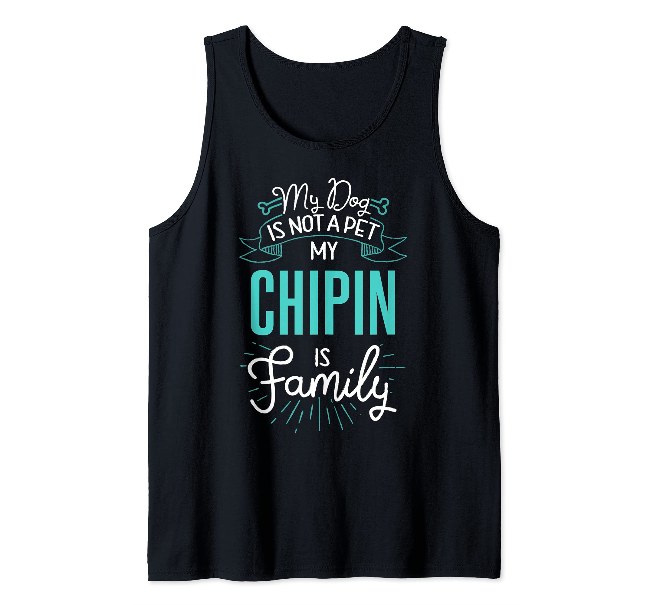 Cute Chipin Design Family Dog Giftn Tank Top