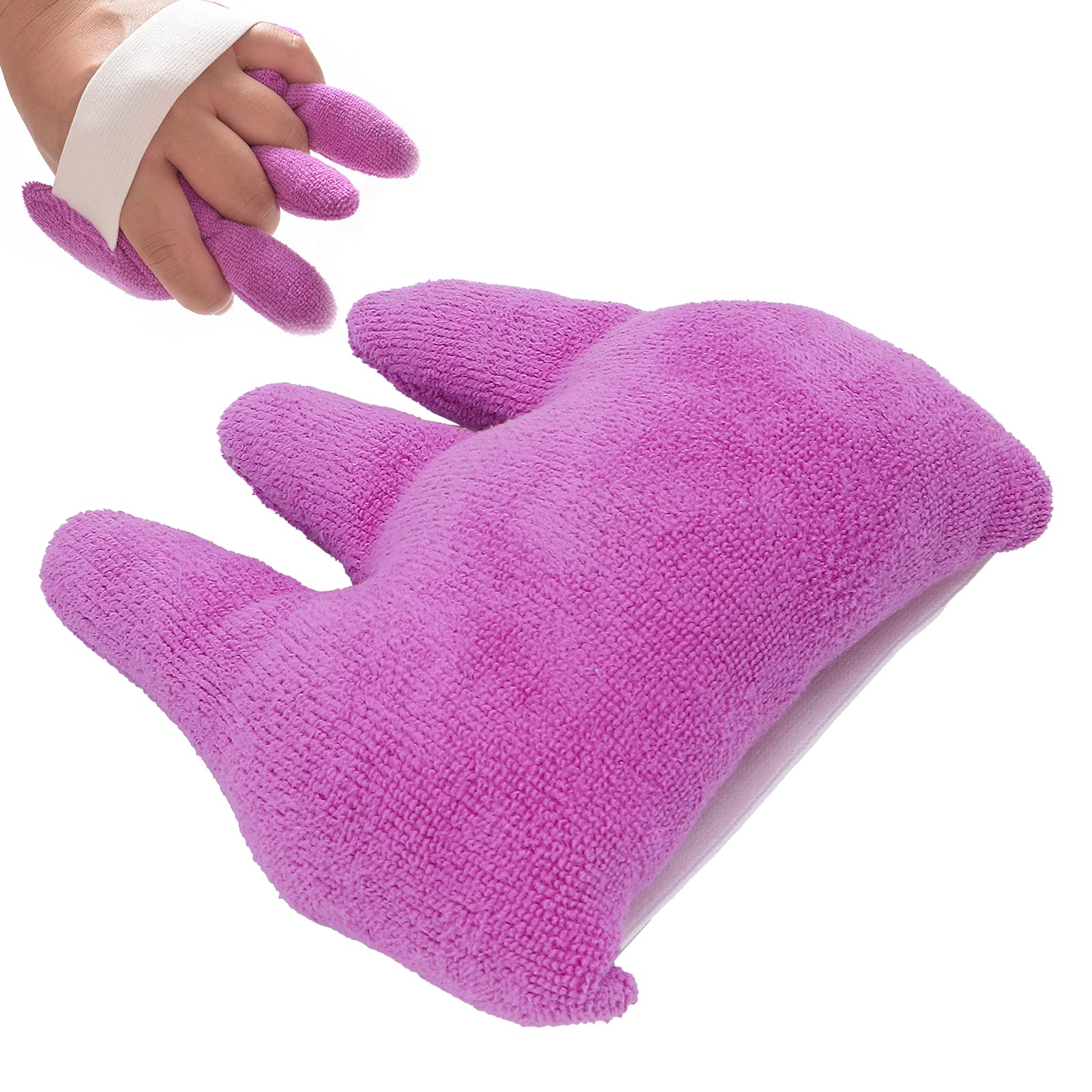 Finger Contracture Cushion, Sponge + Cone with Finger Separator Elastic Band Finger Contracture Aid Finger Separator Toe separator Finger aid Finger Comfortable protection and finger separation