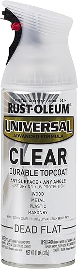 Rust Oleum 302151 Universal All Surface Spray Paint 11 Oz Clear Dead Flat Amazon Com