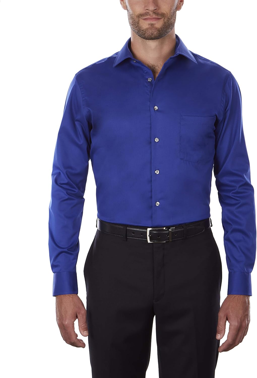Van Heusen Men's Dress Shirt Regular Fit Flex Collar Stretch Solid at  Men’s Clothing store