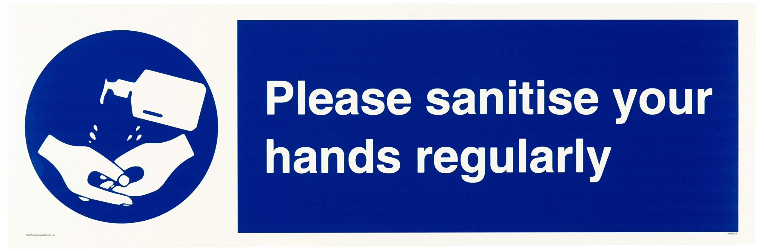 Please sanitise your hands regularly