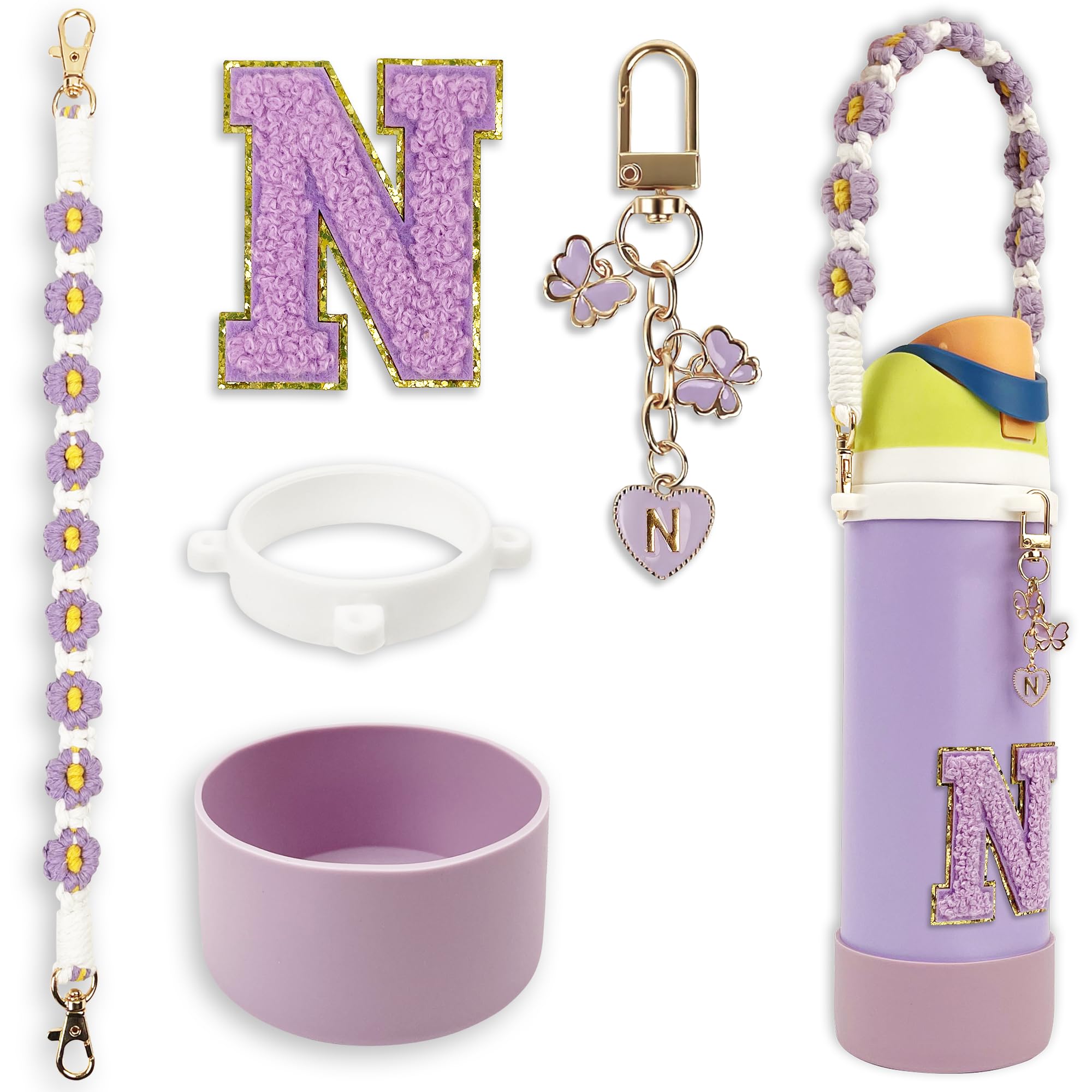 Silicone Boot Cute Monogram Set Compatible with