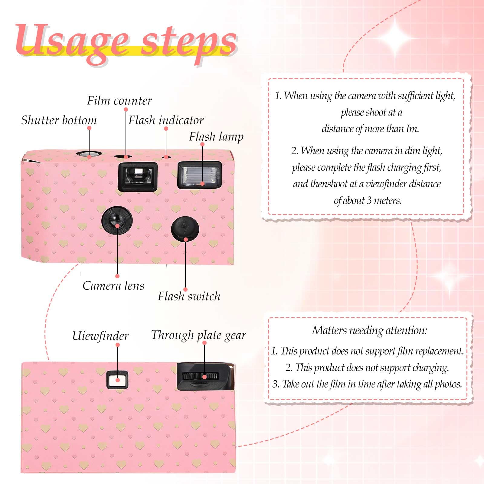 Mua 6 Pack Disposable Camera Bulk for Wedding, 35mm Single Use Camera ...
