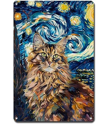 Siamese Cat Metal Tin Sign - 8x12 Inch Vintage Aluminum Poster For Home Decor