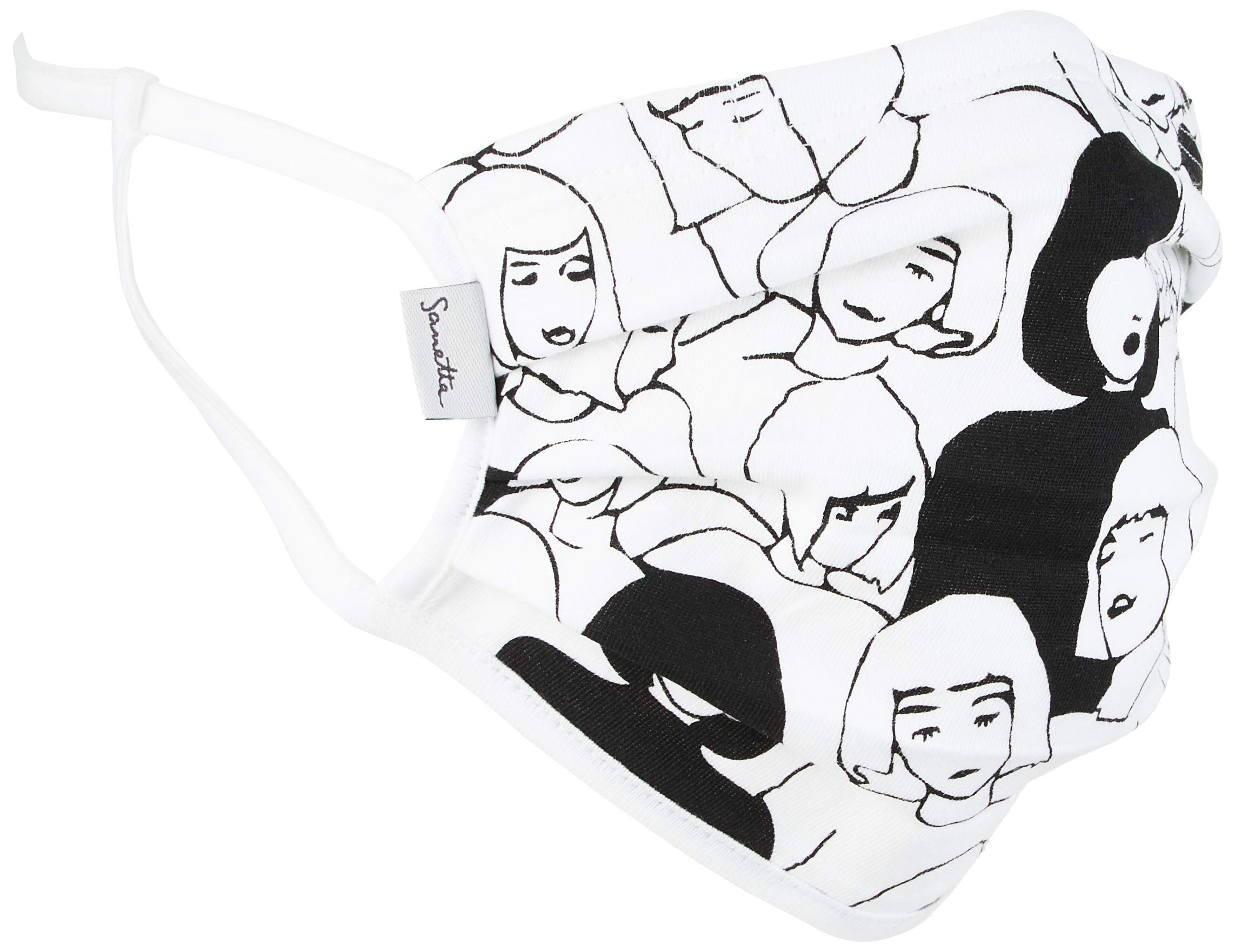 Sanetta Face Mask Adults in Double Pack , white, M