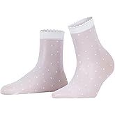 FALKE Women's Dot 15 Denier Dress Socks, Patterned, Sheer, 1 Pair