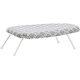 Amazon Basics Tabletop Ironing Board with Folding Legs - Trellis Removable Cover