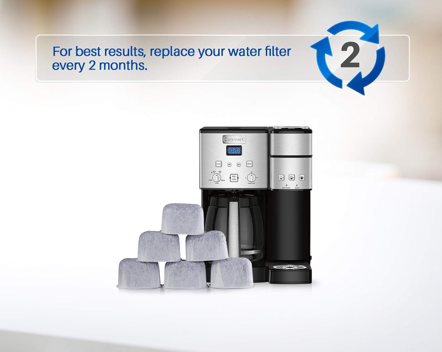 KJ 12Pack of Cuisinart Compatible Replacement Charcoal Water Filters