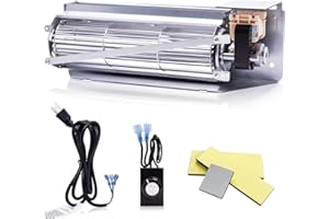 Hiorucet FBK-200 FBK-100 Fireplace Blower Kit for Superior, Lennox, Astria, Rotom Fireplace. Superior Sldvt-35nm Dr-500cmn Sldvt-35ne, Lennox Lmdv3530cnm Mpd3530cnm. Ball Bearing, Quiet, High Air Flow