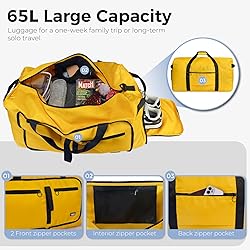 Fmeida 65L Duffle Bag with Shoes
