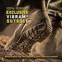 TACTICAL RESEARCH 8 Inch Combat Boots for Men