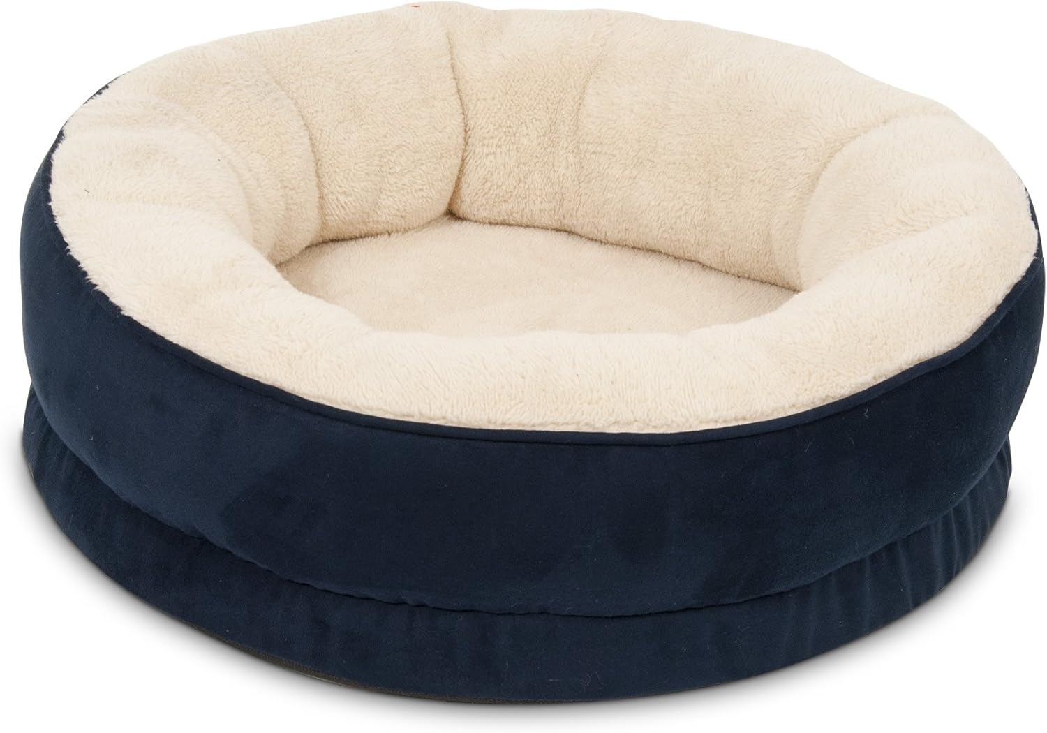Amazon Com Aspen Pet Structured Round Bed 20 Assorted Navy Blue Burgundy Dark Brown Green Pet Supplies