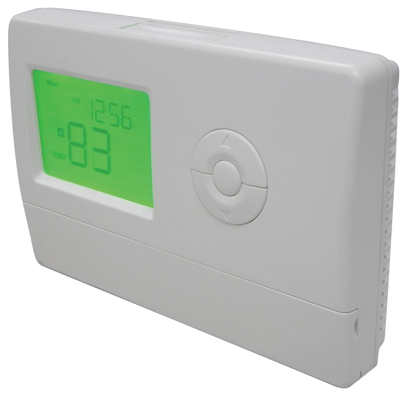 Dayton 6EEA1 Digital Thermostat, 1H, 1C, 52 Day Prog Programmable
