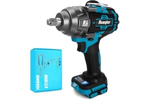 RUEQIOR Cordless Impact Wrench 1/2" for Makita 18V Battery, Impact Wrench 1000FT-LBS(1360N.m) High Torque Brushless Electric Impact, with 4 Modes Power Impact Driver for Car, Truck, Mower (No Battery)