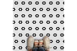 Alwayspon 20cm/8inch 20Pcs Self Adhesive Vinyl Floor Tile Sticker, Peel and Stick Waterproof Non-Slip Flooring Tile Sticker f