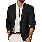 PJ PAUL JONES Mens Blazer Casual Sport Coats Lightweight One Button Suit Jacket for Summer