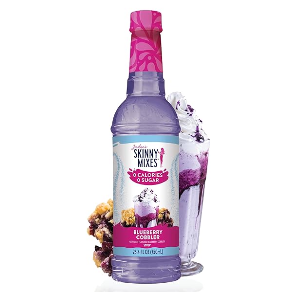 JORDAN’S SKINNY SYRUPS SUGAR FREE COFFEE SYRUP, BLUEBERRY...