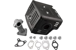 JJing Muffler Exhaust Pipe Kit for Honda GX340 GX390 GX420 11Hp 13Hp 16Hp Engine Harbor Freight Predator 420cc Champion 389cc 420cc 439cc Engine