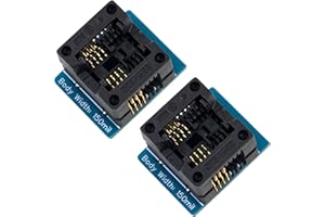 naughtystarts 2pcs SOP8 to DIP8 IC Socket 150mil SOP8 Programmer Adapter Socket Converter Module