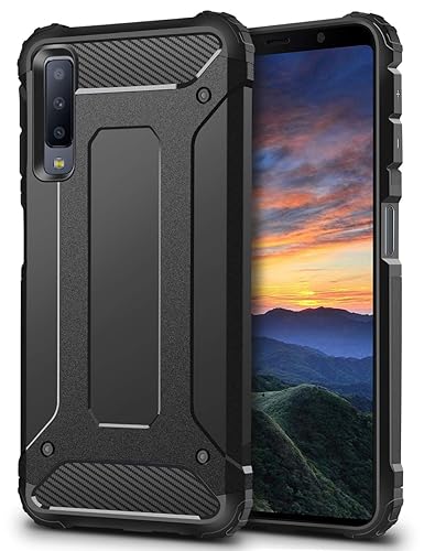 Coolden Samsung Galaxy A7 2018 Hülle,Premium [Armor Serie] Outdoor Stoßfest Schutzhülle Tough Silikon TPU + PC Bumper Cover D