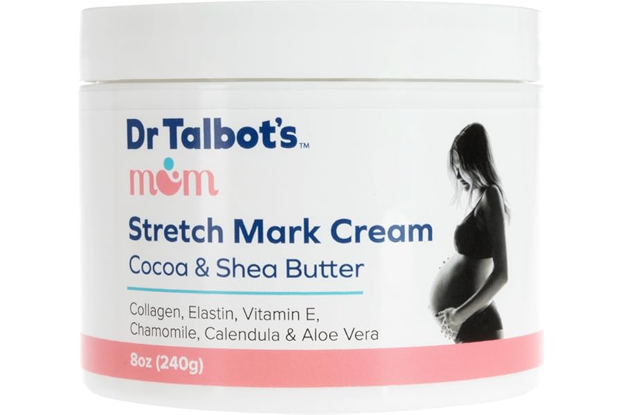 Dr. Talbot’s Mom Stretch Mark Cream – Made With Cocoa and Shea Butter – Postpartum Care for Moms – 8 oz