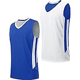 Youth Boys Reversible Mesh Performance Athletic Basketball Jerseys Blank Team Uniforms for Sports Scrimmage