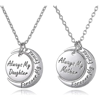 Unique Moon Pendant Mom Daughter Necklace Set Kuwait Ubuy