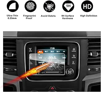 2013-2018 Dodge Ram 1500 2500 3500 Uconnect Touch Screen Car Display Navigation Screen Protector 