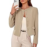 PRETTYGARDEN Women Blazers Business Casual Outfits 2026 Fall Fashion Long Sleeve Professional Office Work Suit Jacket Clothes