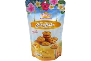 Diamond Bakery Hawaiian Cookies Cornflake with Macadamia Nuts 4.5 oz (127g) Resealable Pouch