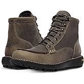 Danner Logger 917 Waterproof Moc Toe Work Boots for Men - Nubuck Leather with Breathable Gore-Tex - Vibram SPE Midsole and 917 Traction Outsole - Removable Ortholite Footbed - Stitchdown Construction