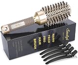 Sndyi Round Hair Brush 43mm Nano Ceramic Ionic Boar Bristles Salon Style