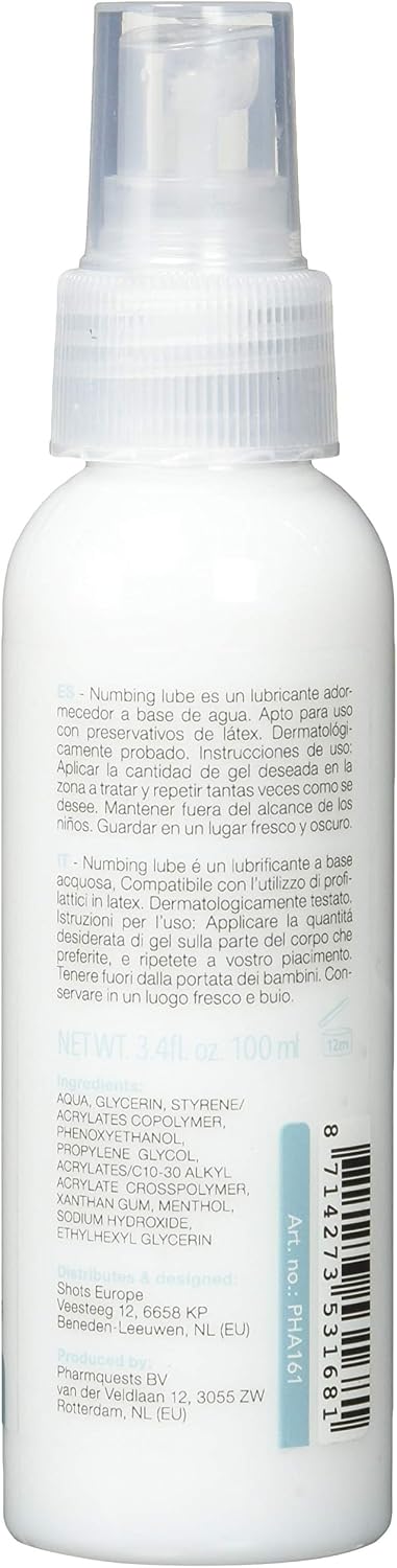 Shots Numbing Lubricant, 100 ml, PHA161, Transparent, 100 ml (Pack of 1) - Image 4