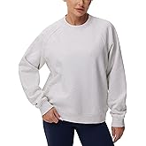THE GYM PEOPLE Women's Oversized Fleece Sweatshirts Loose Fit Crewneck Long Sleeve Pullover Tops