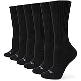 No Nonsense womens Soft & Breathable Cushioned Crew Sock 6 Pair Pack