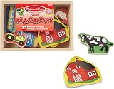 Melissa & Doug Farm Animal Magnets Set 20 Wooden Fridge Magnets Toddler