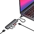 Satechi USB C Hub Multiport Adapter Slim V2, USB C Docking Station with 4K HDMI, 60W USB C PD Charging, 2 USB-A, Micro/SD Card Readers, for MacBook Pro/Air M1 M2 M3, Windows - Space Gray