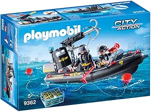 PLAYMOBIL City Action Lancha de las Fuerzas Especiales, Flotante, a Partir de 5 Años (9362): Amazon.es: Juguetes y juegos