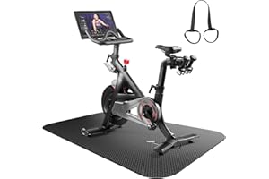 Rubber Stationary Bike mat,Treadmill mat,Gym mat,Exercise Equipment mat,Bike Trainer mat,For Carpet,Rower,Training