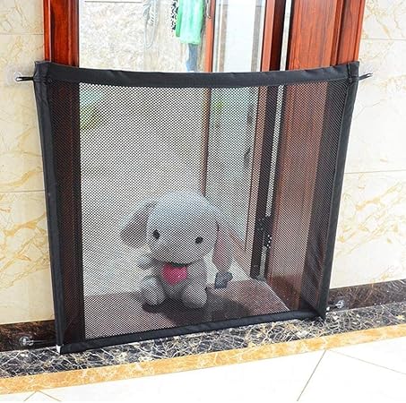 Wyh Sicherheitsturstopper Eingang Und Ausgang Haustier Tur Zaun Free Punching Gelander Home Balkon Isolierung Netz Schlafzimmer Treppenhaus Schutz Zaun Komfort Stoff 150cmx75cm Amazon De Kuche Haushalt