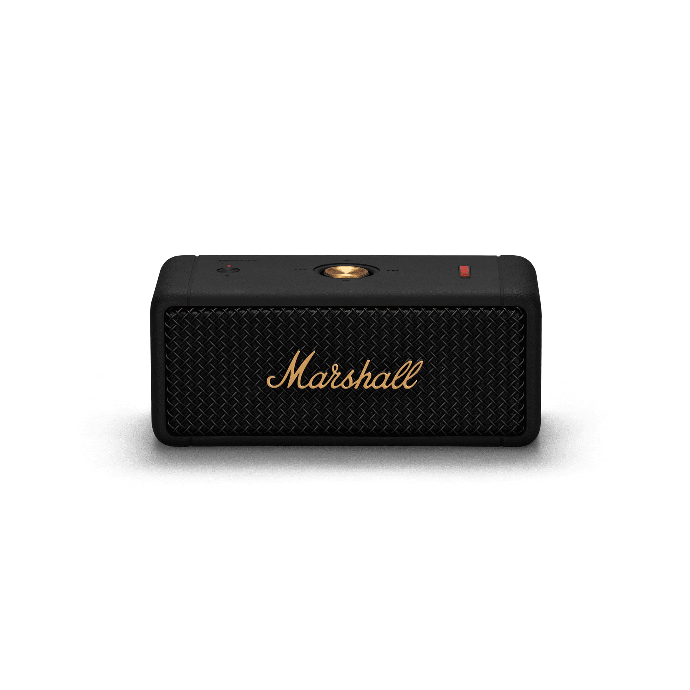 Marshall Emberton Portable Bluetooth Speaker, Wireless & Water Resistant - Black & Brass