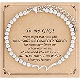 Kivosliviz Gigi Gifts from Grandson Granddaughter Grandkids Mothers Day Women Gigi Bracelet