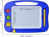 SGILE Magnetic Drawing Board for Toddlers 1 2 3 Years Blue with Stamps view 5