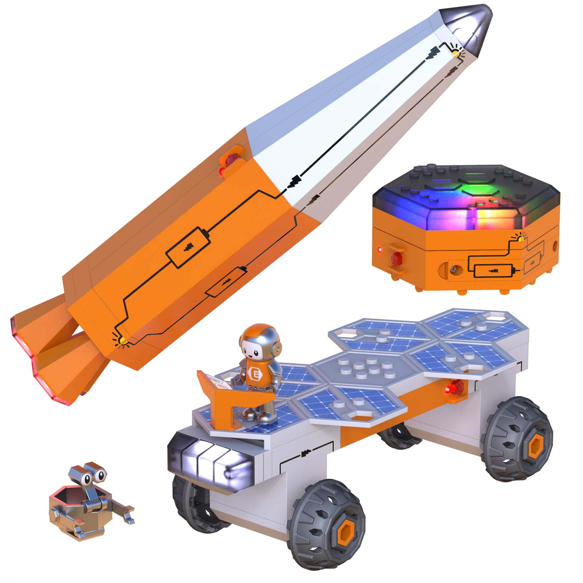 Learning Resources EI-4200 Circuit Explorer Rocket STEM Science Toy, Space Toy, Building Set, STEM Toy, Gift for Boys & Girls, Ages 6+