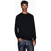 Armani Exchange Mens Long Sleeve Cotton Satin Button Down