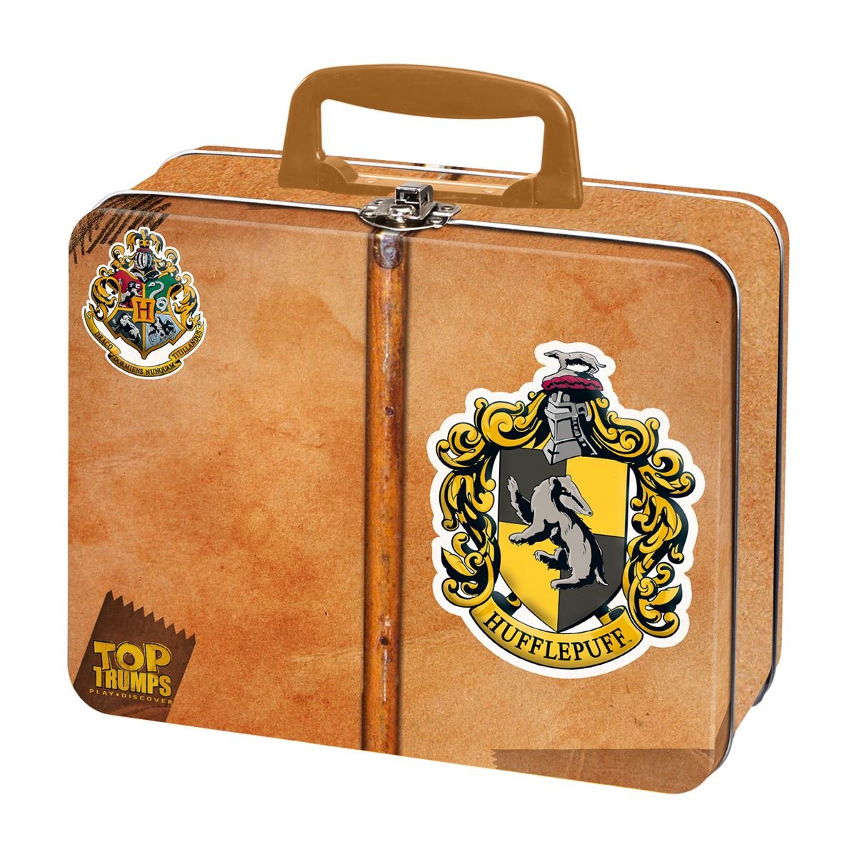 Top Trumps Harry Potter HufflePuff Collector's Tin Card Game, Board the Hogwarts Express with Order of the Phoenix and The Half Blood Prince, 2 plus players makes a great gift for ages 6 plus